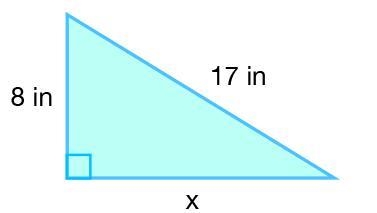 Find the unknown side of the triangle below. 9 in 18.8 in 15 in 8 in-example-1