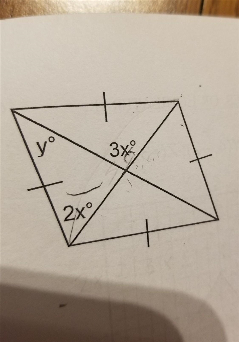 Find the values of each variables in each quadrilateral. ​-example-1