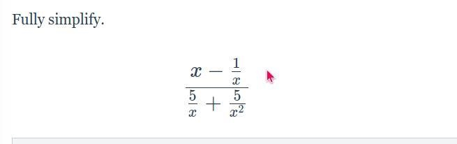 Fully simplify the fraction in the photo. No links.-example-1