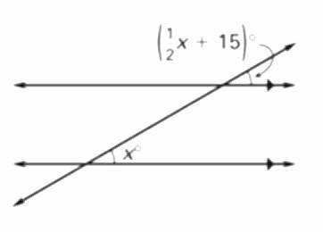 HELPPPPPPP Find the value of x for both-example-2