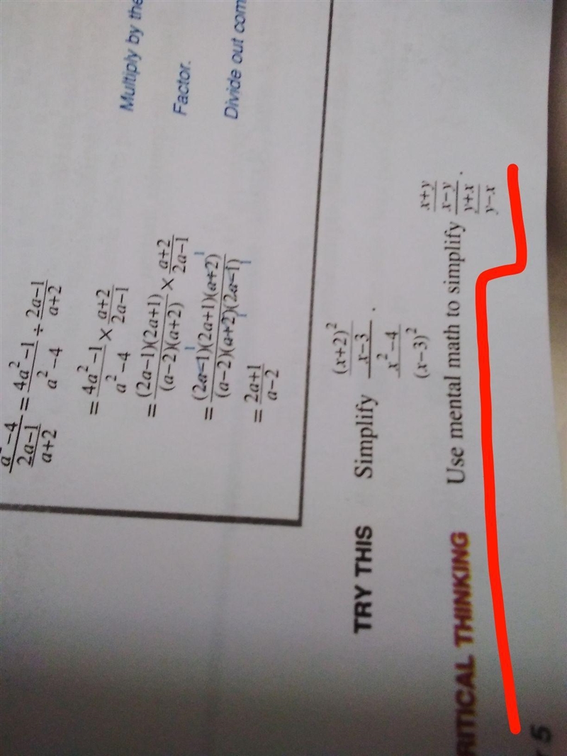 What is the answer of (x+y÷x-y)÷(y+x÷y-x)-example-1