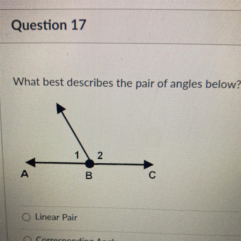 What best describes the pair of angles below?-example-1