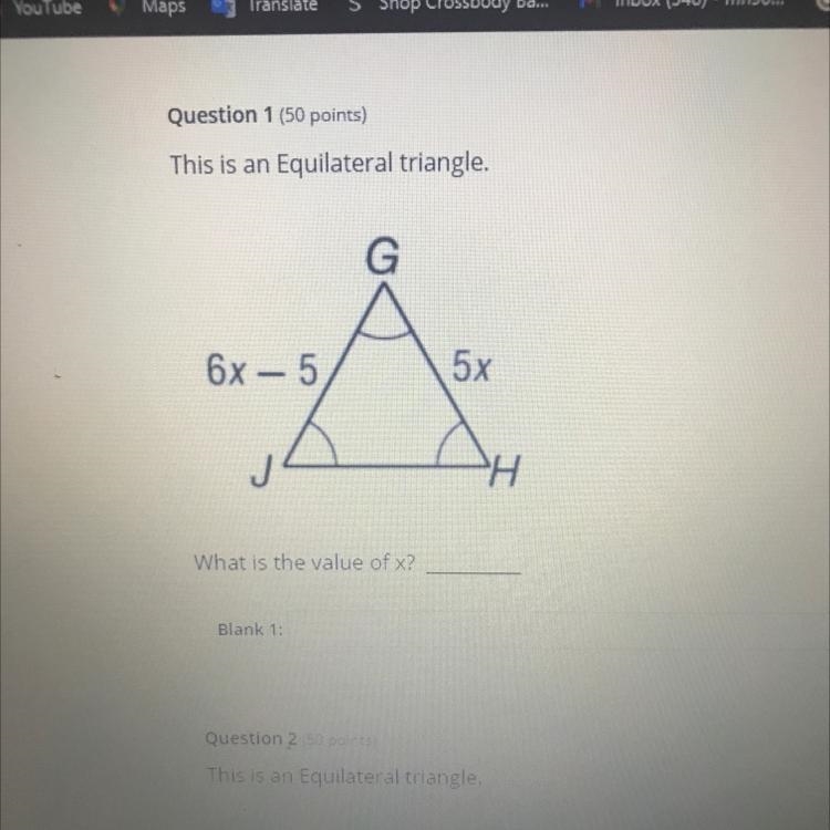 What is the value of x-example-1