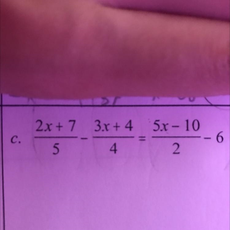 URGENT!!! Solve the equation for the unknown-example-1