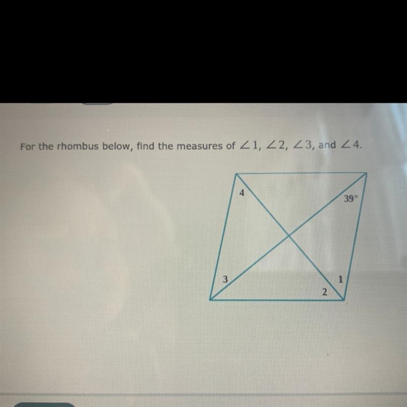 Easy geometry question about rhombus/measures :))-example-1