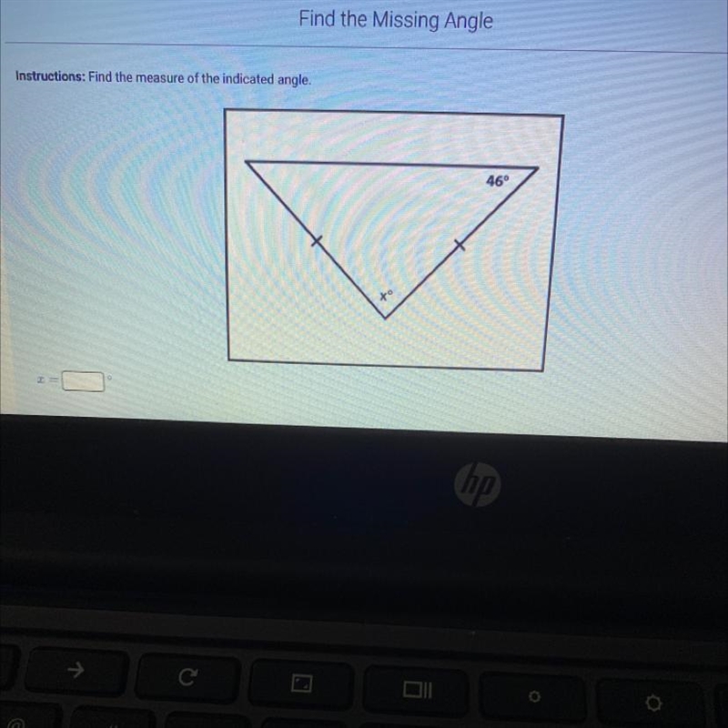 Find the measure of the indicated angle-example-1