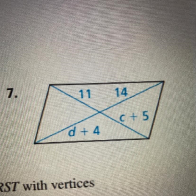 Find the value of each variables in the parallelogram-example-1