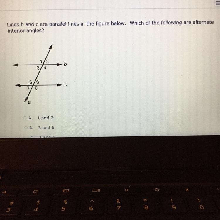 Anyone Knows algebra??? the answer choices are “ A: 1 and 2 B: 3 and 6 C: 1 and 4 D-example-1