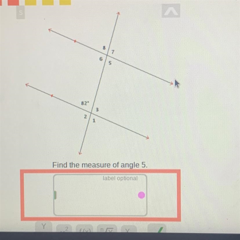 Find the measure of angle 5. PLEASE HELP-example-1