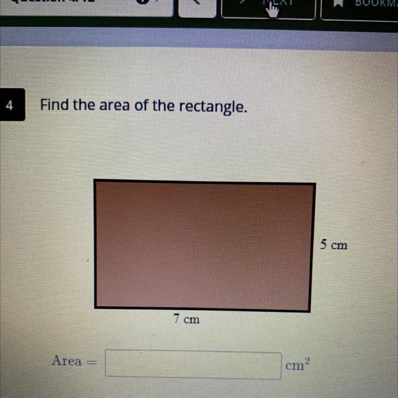 Find the area of the rectangle-example-1