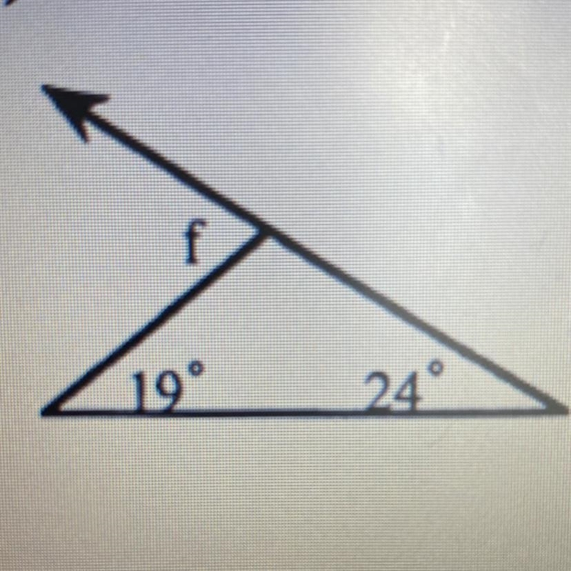 What is “F” in this triangle problem thingy-example-1