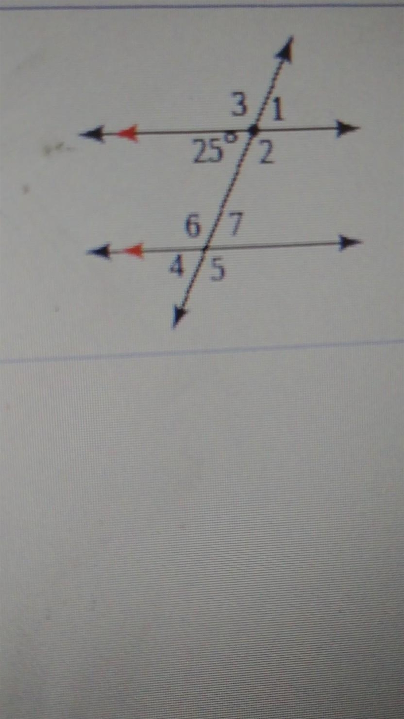 Identify all the numbered angles that are congruent to the given angle.​-example-1