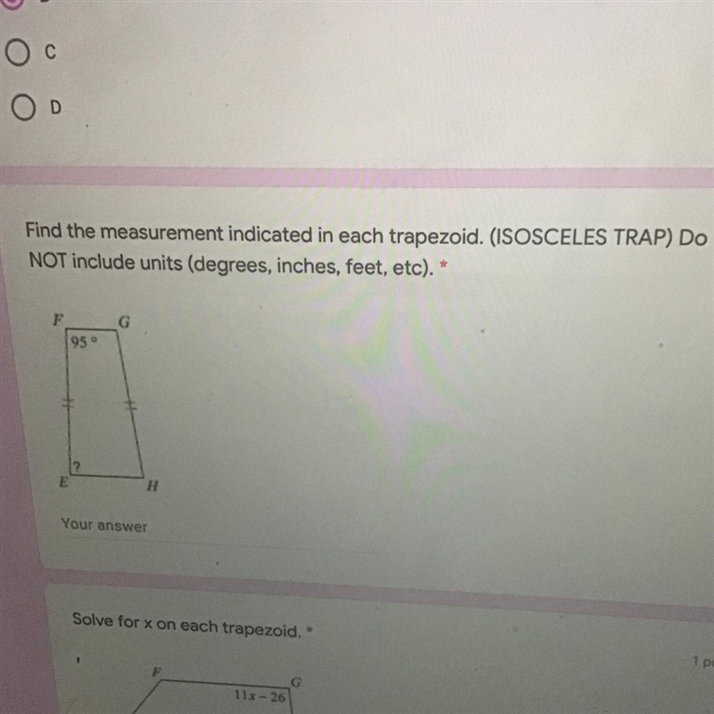 (Need Help Quickly) find the measurement indicated in each trapezoid. (ISOSCELES TRAP-example-1