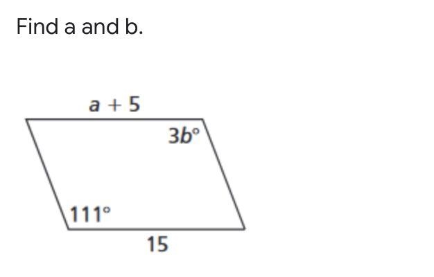 Find a and b.........-example-1