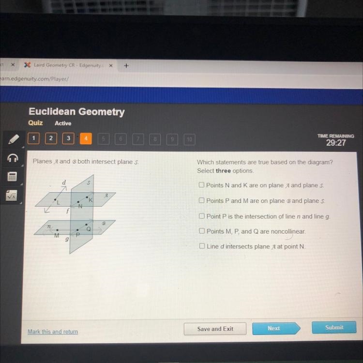 Which statements are true based on the diagram? Select three options.-example-1