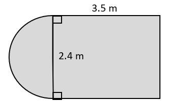 Find the area of the shaded region. Round your answer to the nearest tenth if needed-example-1