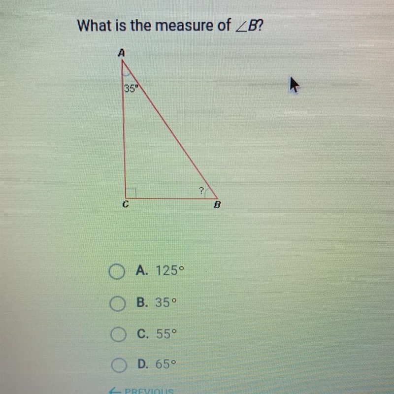 What is the measure of angle B?-example-1