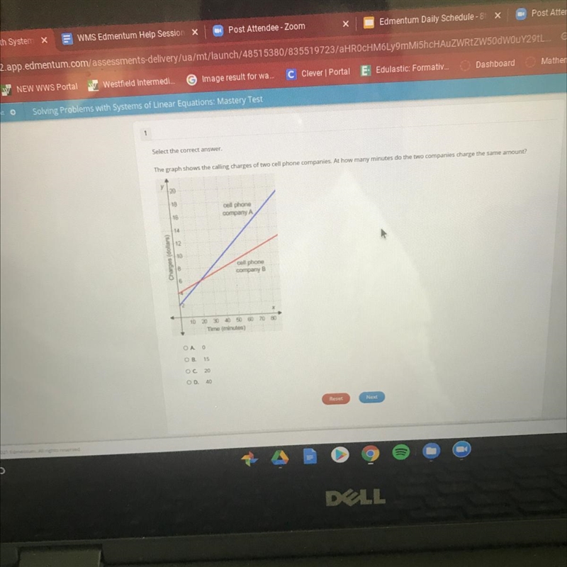 Let the correct answer The graph shows the can changes of two cell phone companies-example-1