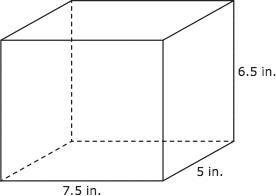 A rectangular prism and its dimensions are shown in the diagram. what is the total-example-1