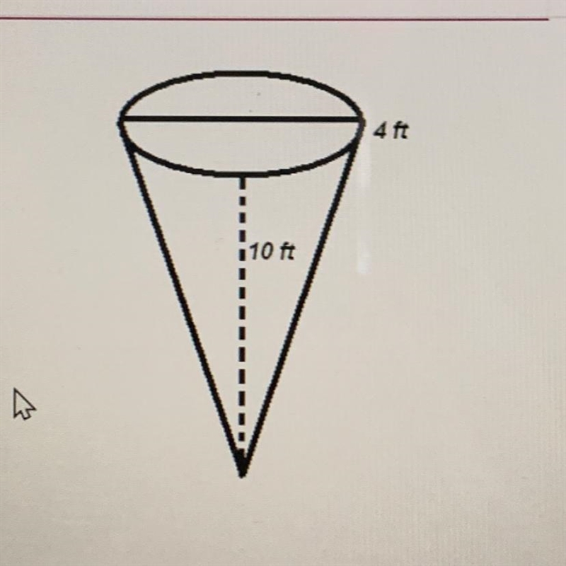 What is the volume of this cone-example-1