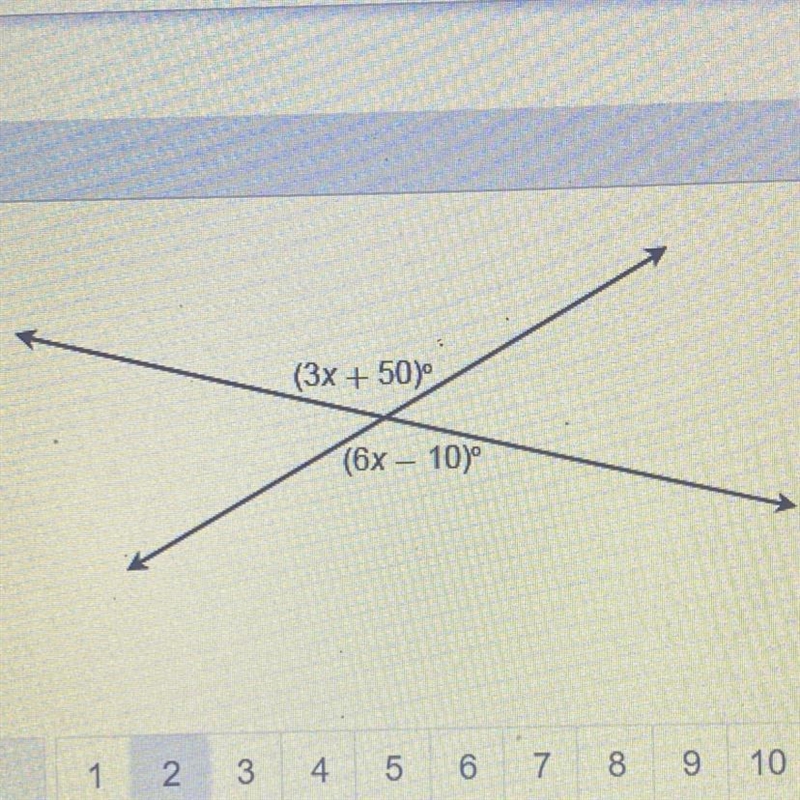 What is the value of x? Enter X : (Look at the photo)-example-1