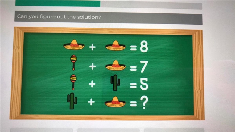 Can you figure out the solution? Options: a) 8 b) 6 c) 2 d) 5-example-1