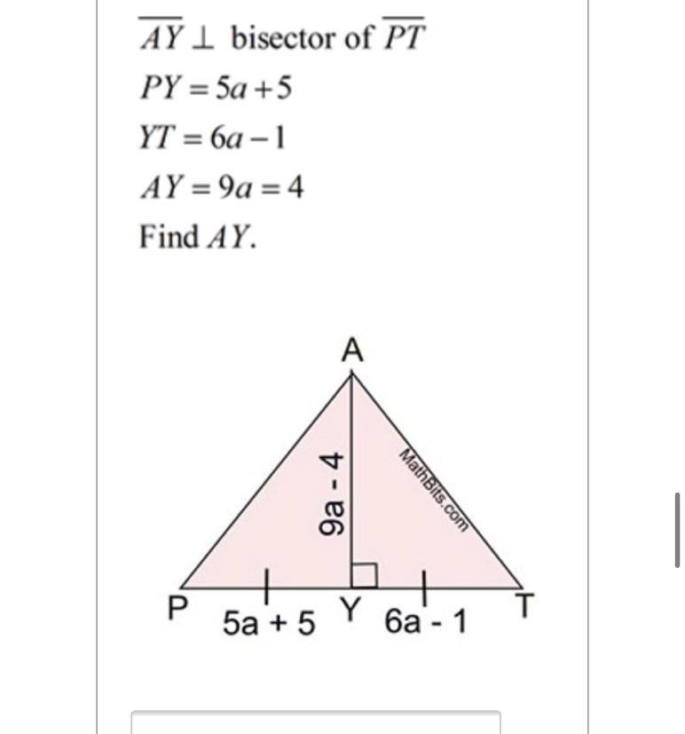 Find AY. (fill in the blank)-example-1