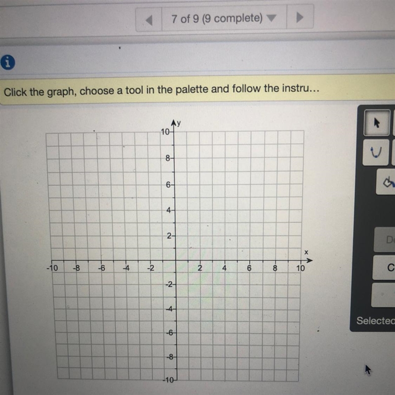 Graph the equation. y = 3x+4-example-1