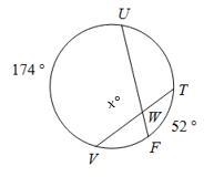 HELP DUE IN 15 MINS! x = ?? degrees-example-1