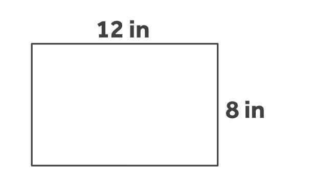 If each 4 in. on the scale drawing below equals 8 feet, what is the actual area of-example-1