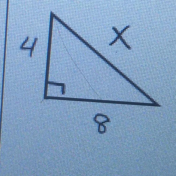 1) Find the missing side. Give your answer in simplest radical form.-example-1