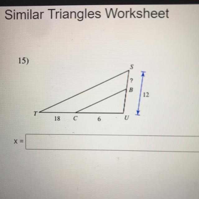 Solve for x in this triangle-example-1