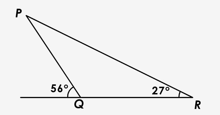 Whats the measure of P?-example-1