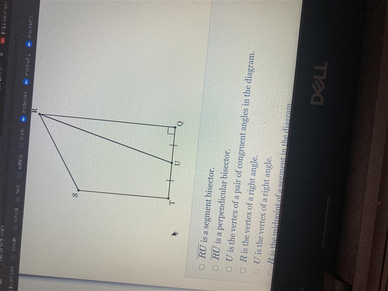 which of the following statements must be true based on the diagram below? select-example-1