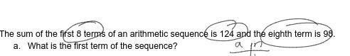 What is the first term, common difference, and 16th term-example-1