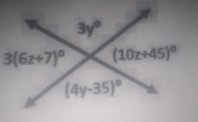 Help please solve for Z and Y​-example-1