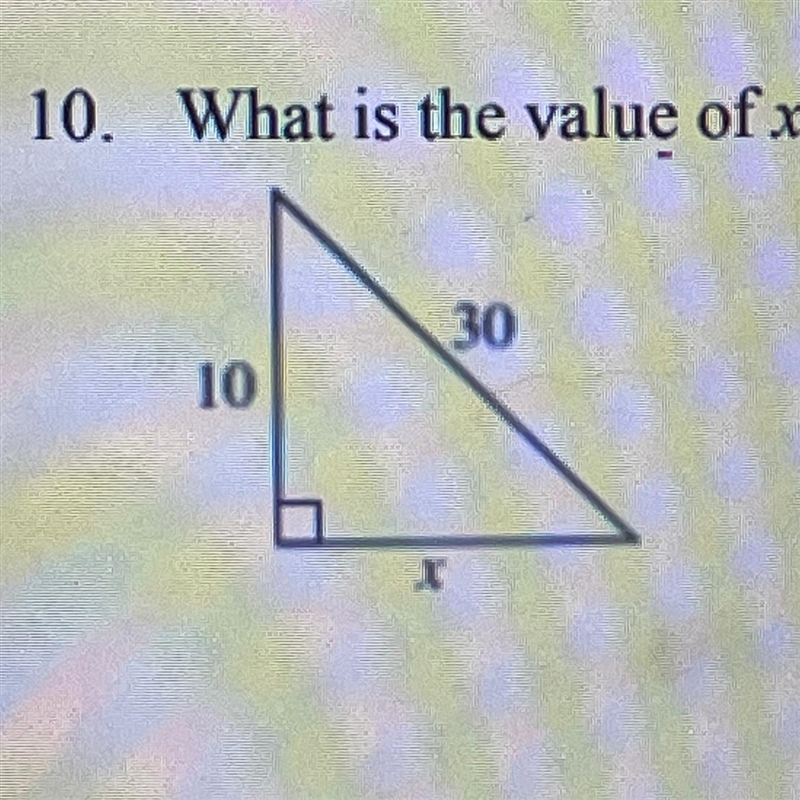 10. What is the value of x in the diagram?-example-1