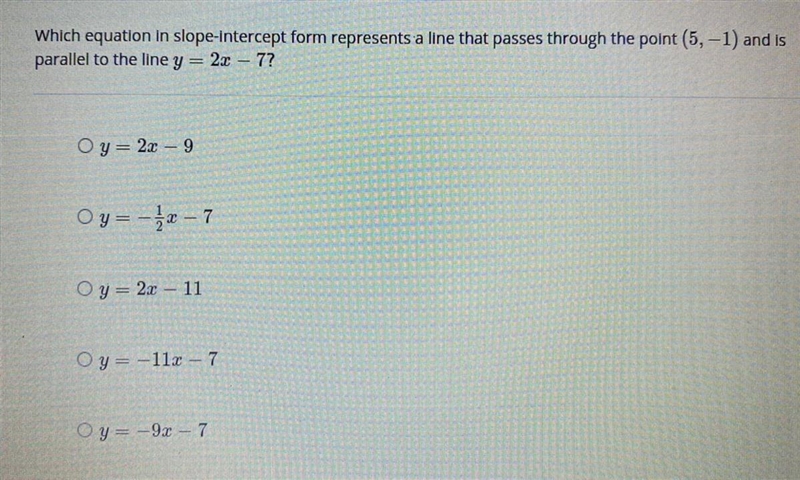 Equations of parallel lines-example-1