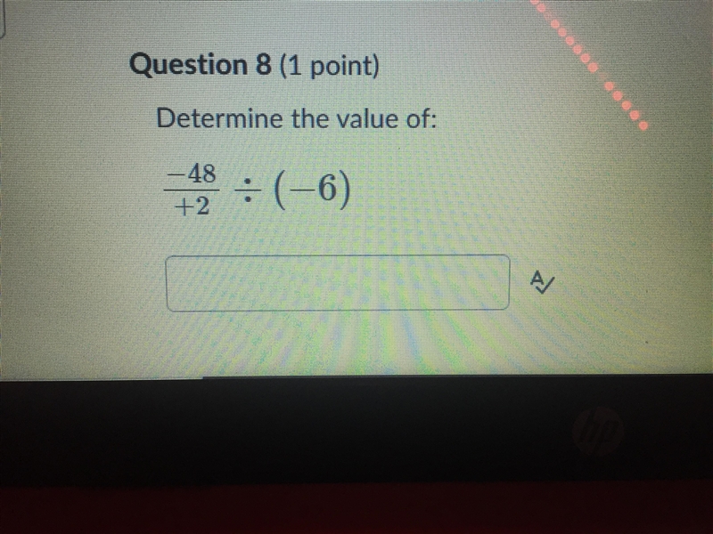 8) determine the value again pls-example-1