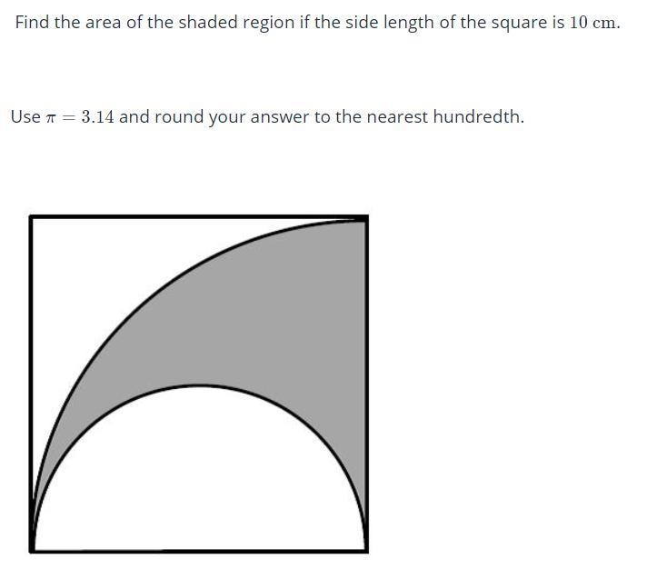 Find the area of a shaded reagion.-example-1