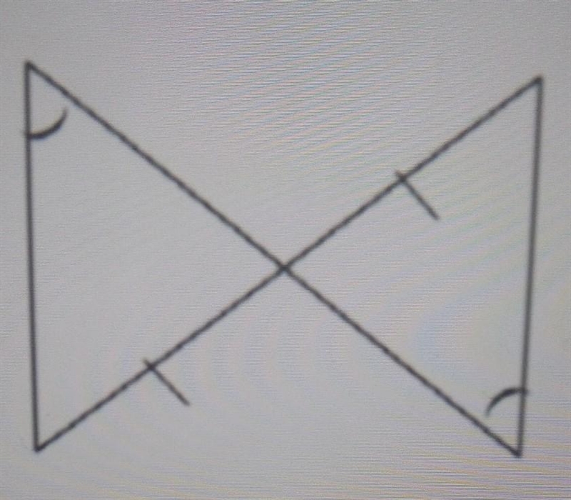 Geometry TEST #5 Can you use the SAS Postulate, the AAS Theorem, or both to prove-example-1