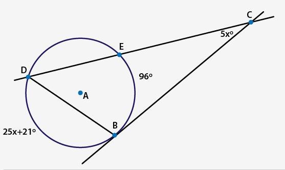 Find the measure of arc DB. 25° 96° 118° 146°-example-1