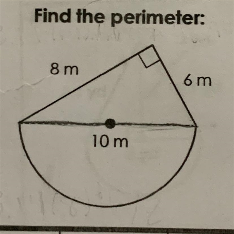 Find the perimeter of the shape-example-1