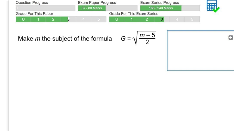 Make m the subject of the formula-example-1