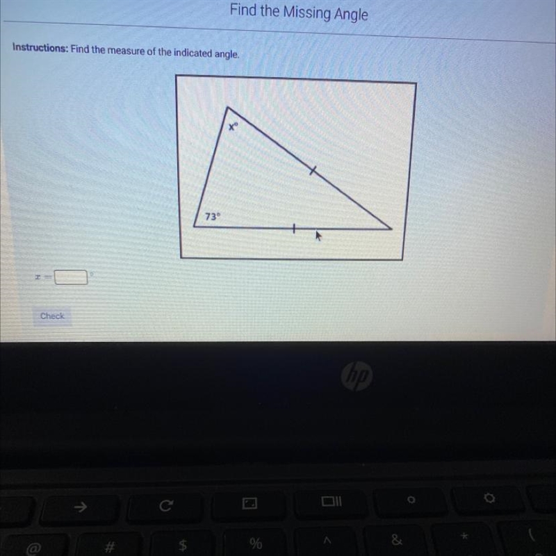 Find the measure of the indicated angle-example-1