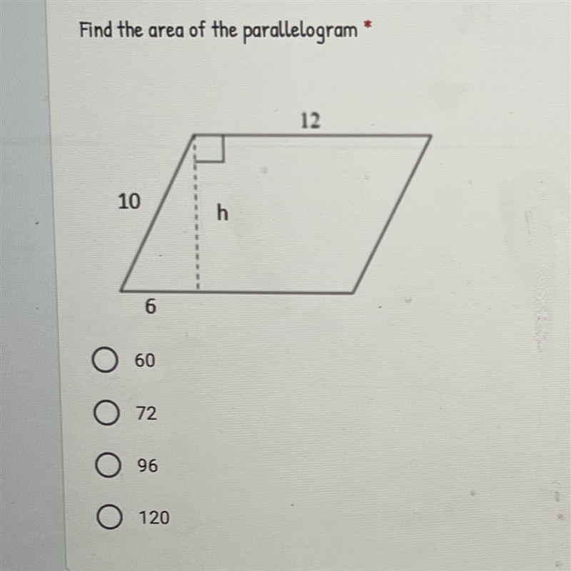 Find the area of the parallelogram-example-1