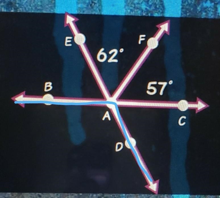 What is the measurement of B A D?​-example-1