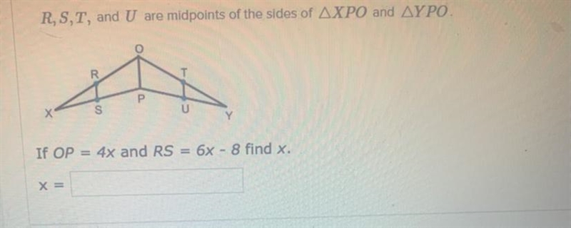 Please help! Thank you X= ?-example-1