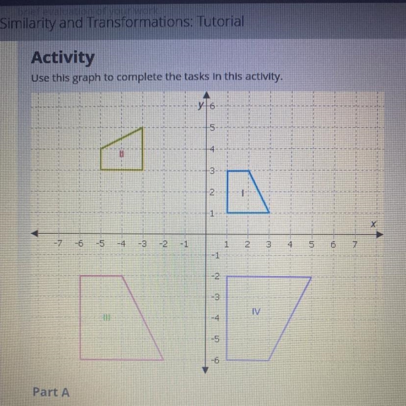 Please help me!! (30 POINTS!) 1. Consider this sequence of performed on shape I: dilation-example-1