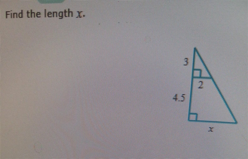 PLZ HELP ASAP Find the length of X ​-example-1